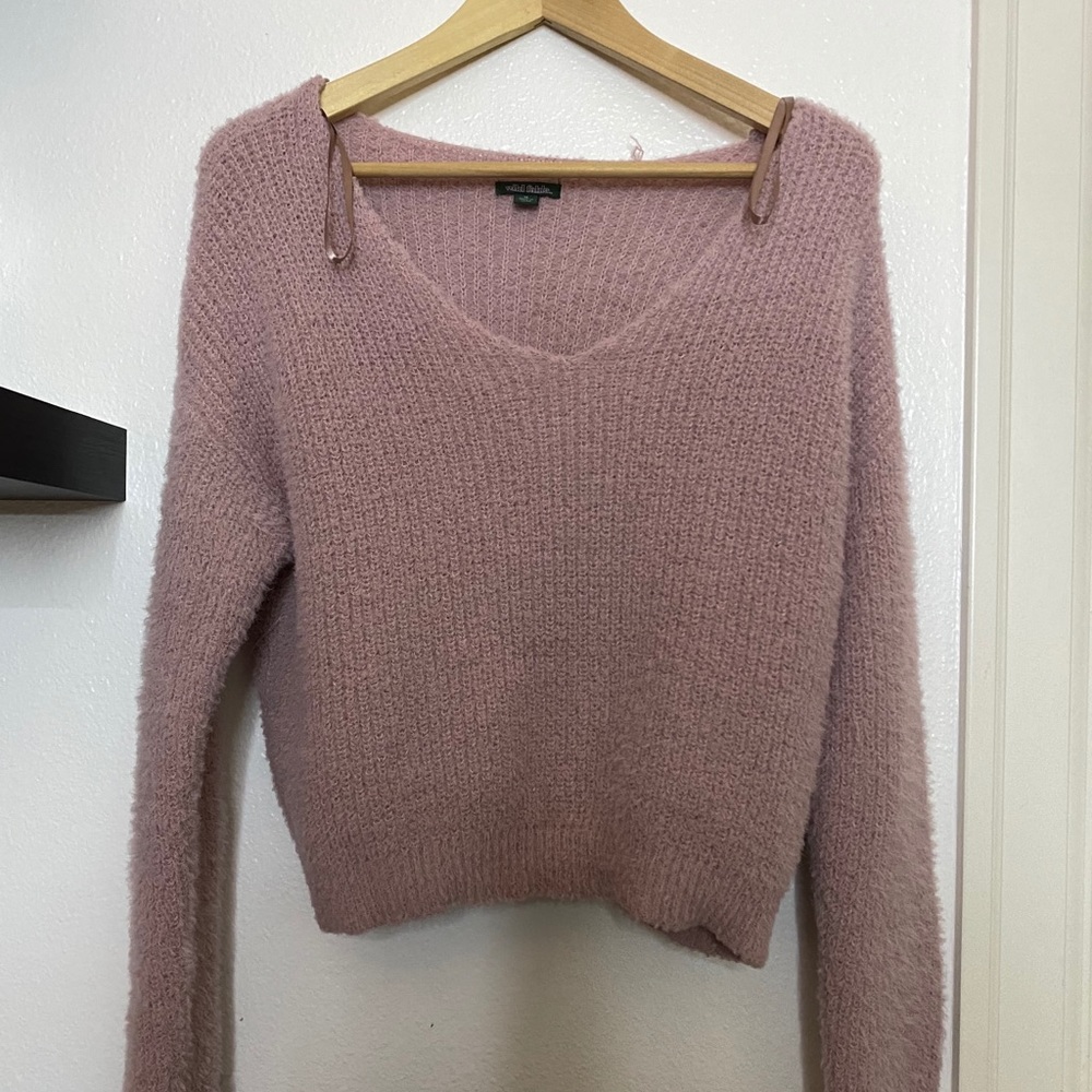 fuzzy sweater